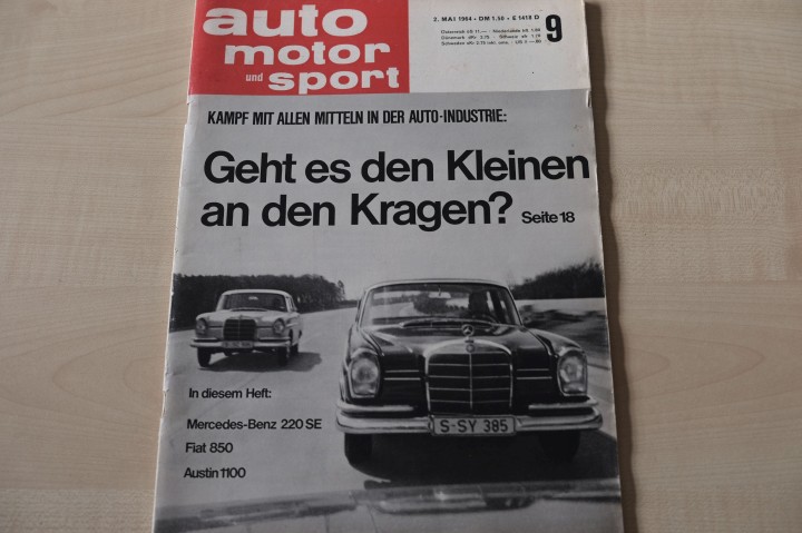 Deckblatt Auto Motor und Sport (09/1964)